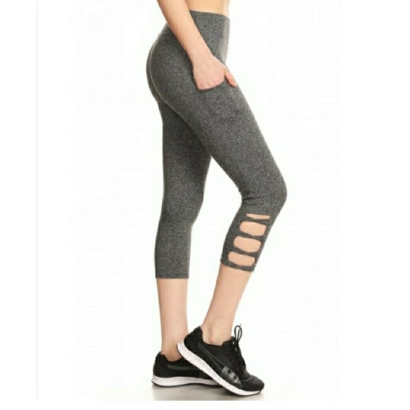 NWT- SOFT CROSS STRAP PANEL CAPRIS w/POCKET - Picture 2 of 5